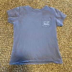 Vineyard Vines Kids Short Sleeve Tee in Soft Blue